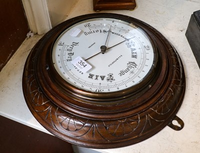 Lot 354 - A Victorian mahogany cased wall hanging...