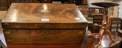 Lot 1343 - A tripod wine table and a Victorian writing...