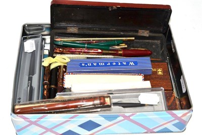 Lot 122 - Collection of fountain and ball point pens