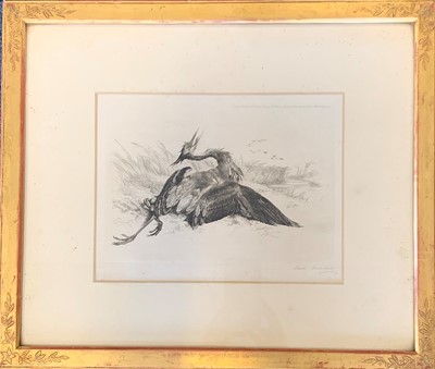 Lot 1050 - Richard Ansdell RA (1815-1885) Dying Heron and...