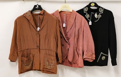 Lot 2079 - Circa 1950-60s Ladies Jackets and Blouses,...