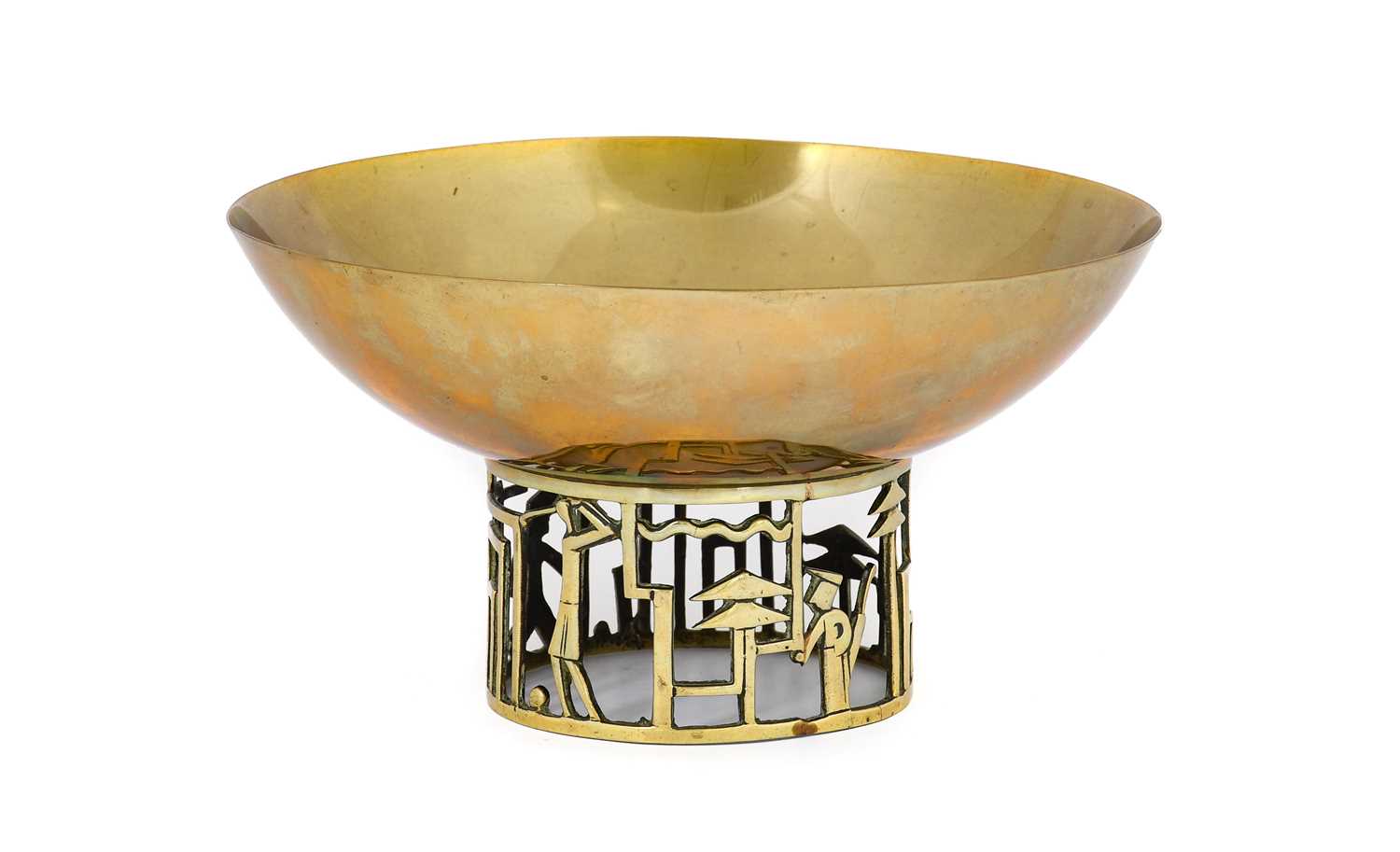 Lot 90 - Attributed to Karl Hagenauer: A Brass Bowl,...