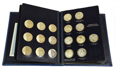 Lot 449 - 66 x History of Medicine Silver Medallions,...