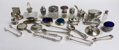 Lot 165 - A collection of assorted silver, including:...