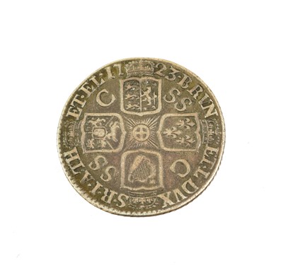 Lot 154 - ♦George I, 2 x Shillings comprising: 1723...