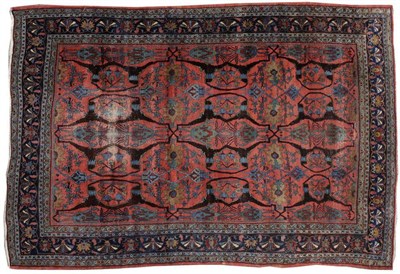 Lot 1111 - Fine Bidjar Carpet Persian Kurdistan The candy pink field with an allover design of columns of...