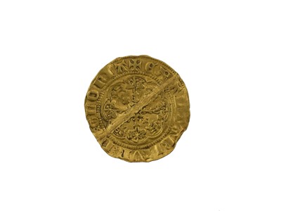 Lot 43 - ♦Edward III, (1327-1377), Gold Quarter Noble,...