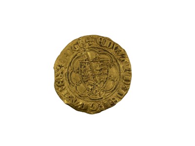 Lot 43 - ♦Edward III, (1327-1377), Gold Quarter Noble,...