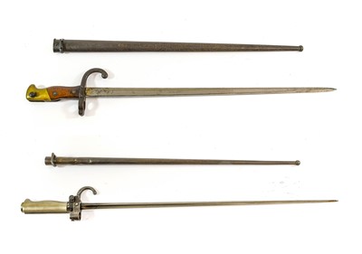 Lot 286 - A French M1874 Gras Sword Bayonet, the 52cm T...