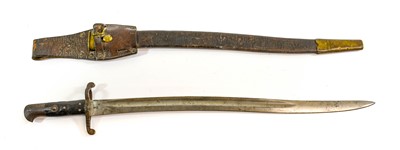 Lot 269 - A British 1856 Pattern Yataghan Sword Bayonet,...