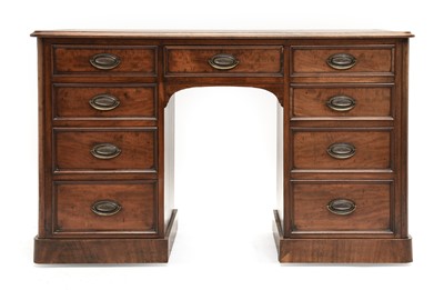 Lot 848 - A Victorian Mahogany Double Pedestal Desk, 2nd...