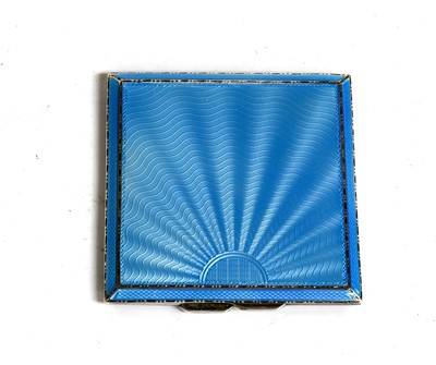 Lot 177 - An Edward VIII Silver and Enamel Compact, by...