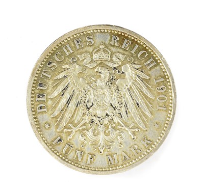 Lot 198 - 8 x Early 20th Century German Silver Coins, to...