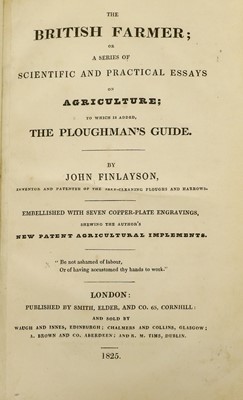 Lot 69 - FINLAYSON (John) Treatise on Agricultural...