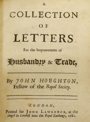 Lot 87 - HOUGHTON (John) A Collection of Letters for...