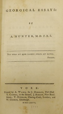 Lot 88 - HUNTER (Alexander) Georgical Essays, 6 vols,...