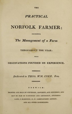 Lot 91 - KIDDLE (R.) The Practical Norfolk Farmer, 8vo,...