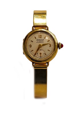 Lot 178 - A lady's 18 carat gold wristwatch signed Exactus