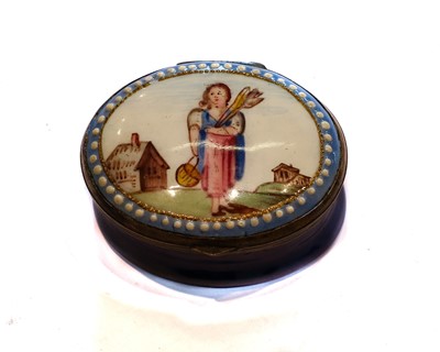 Lot 291 - An 18th century South Staffordshire enamel...