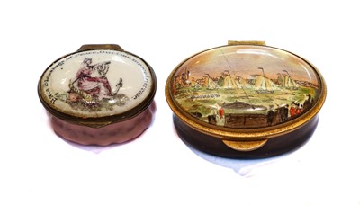 Lot 292 - An 18th century South Staffordshire enamel box...