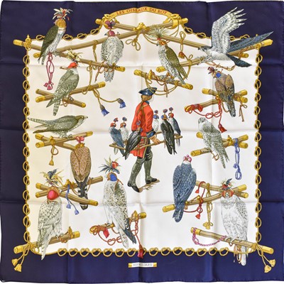 Lot 5045 - Hermès Silk Scarf 'Les Oiseaux Du Roy'...