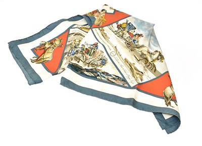 Lot 2317 - Hermes Silk Scarf Voyages En Russie Designed...