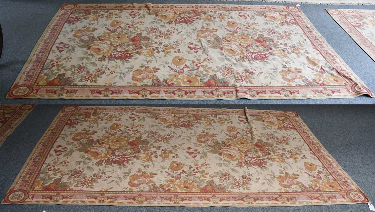 Lot 1008 A pair of machine made rugs, each of