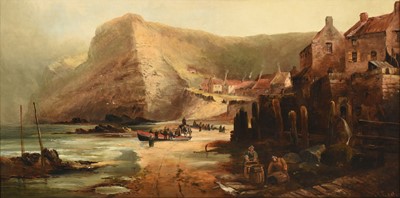 Lot 513 - M A Easter (19th/20th century) ''Staithes,...