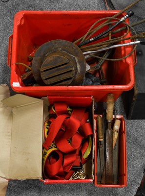 Lot 94 - A Car Luggage Trunk, stamped W.H.E together...