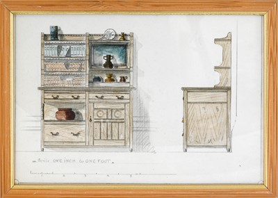Lot 305 - An Arts & Crafts Oak Dresser, by Hummerston...