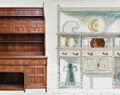 Lot 305 - An Arts & Crafts Oak Dresser, by Hummerston...