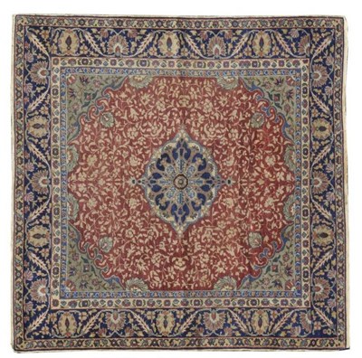 Lot 1116 - Bandamar Rug of Unusual Size  West Anatolia The rust field of flowers and vines around an...