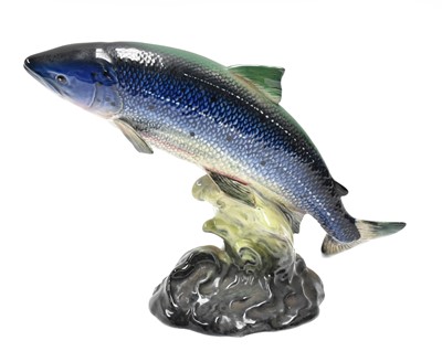Lot 130 - Beswick Atlantic Salmon, model No. 1233, blue,...