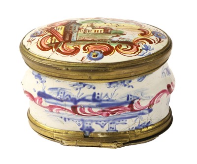 Lot 359 - A South Staffordshire Enamel Double Snuff Box...