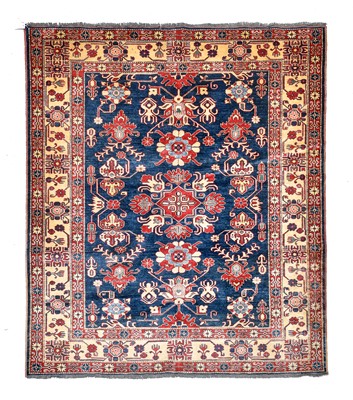 Lot 369 - Afghan Shirvan Rug, modern The indigo field of...