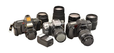 Lot 197 - Various Cameras And Lenses