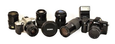 Lot 195 - Various Cameras And Lenses