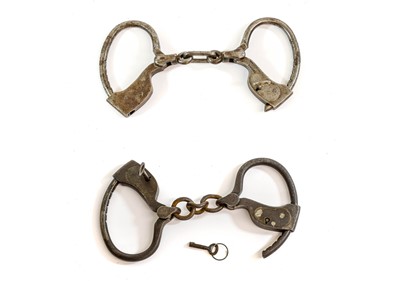 Lot 180 - A Pair of Tower's Double Lock Handcuffs, with...