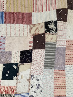 Lot 2177 - 19th Century Patchwork Quilt, with a central...