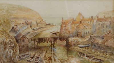 Lot 1182 - John Syer (1815-1885) 
Staithes, Nr Whitby...