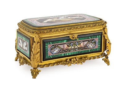 Lot 419 - An Italian Gilt Metal and Micro-Mosaic Table...