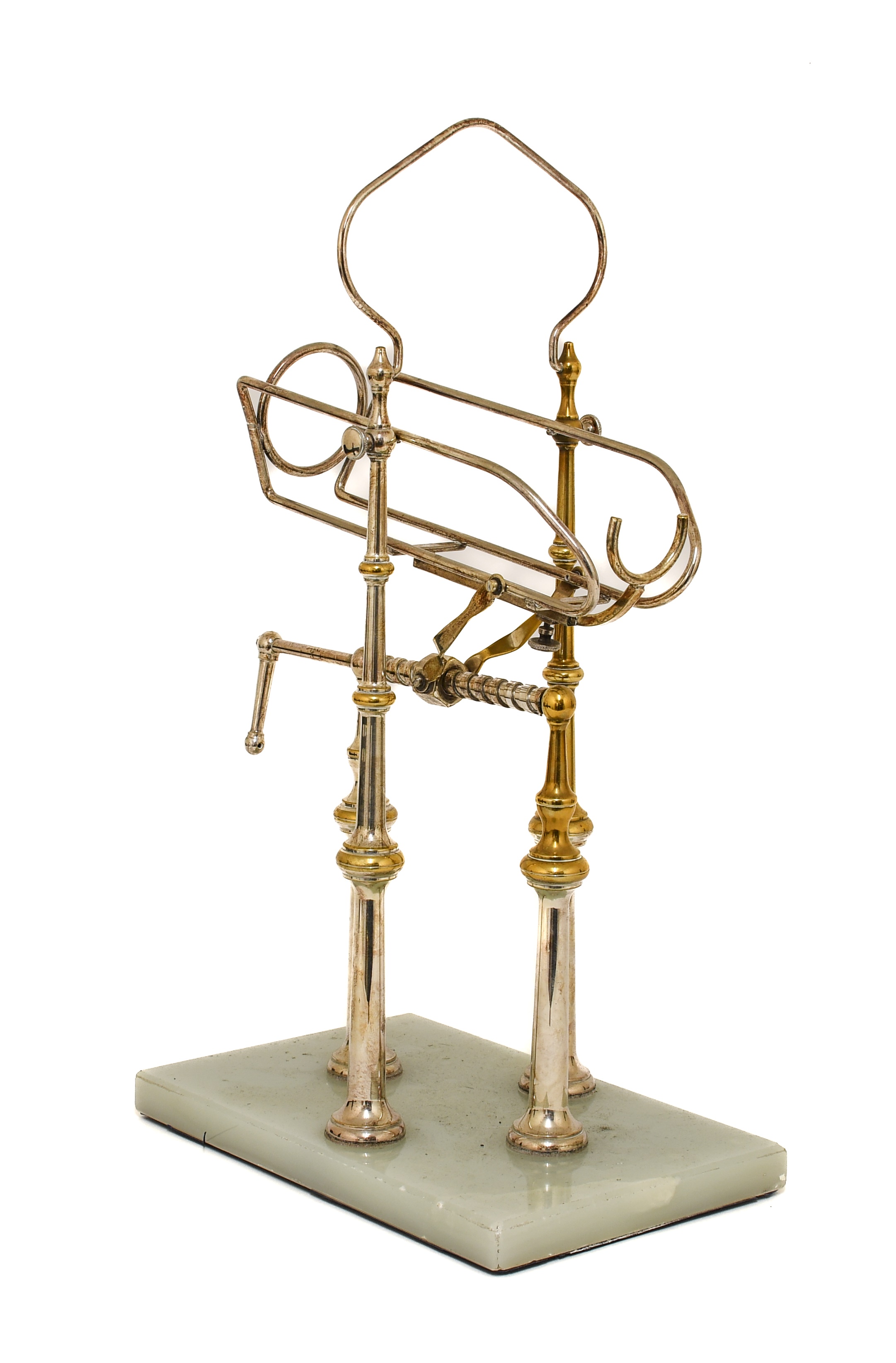 Lot 310 A Plated Mechanical Wine Bottle Pourer,