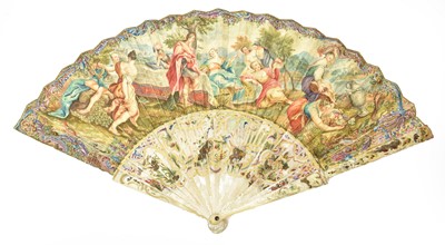 Lot 2154 - 19th Century Mother of Pearl Fan with pierced...