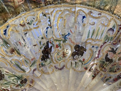 Lot 2154 - 19th Century Mother of Pearl Fan with pierced...