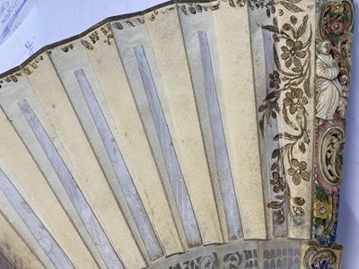 Lot 2156 - 19th Century Ivory Fan with pierced and carved...