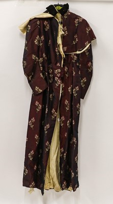 Lot 2034 - 19th Century Silk Brocade Evening Coat, in a...