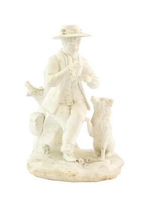 Lot 55 - An English Bisque Porcelain Figure of a Boy,...