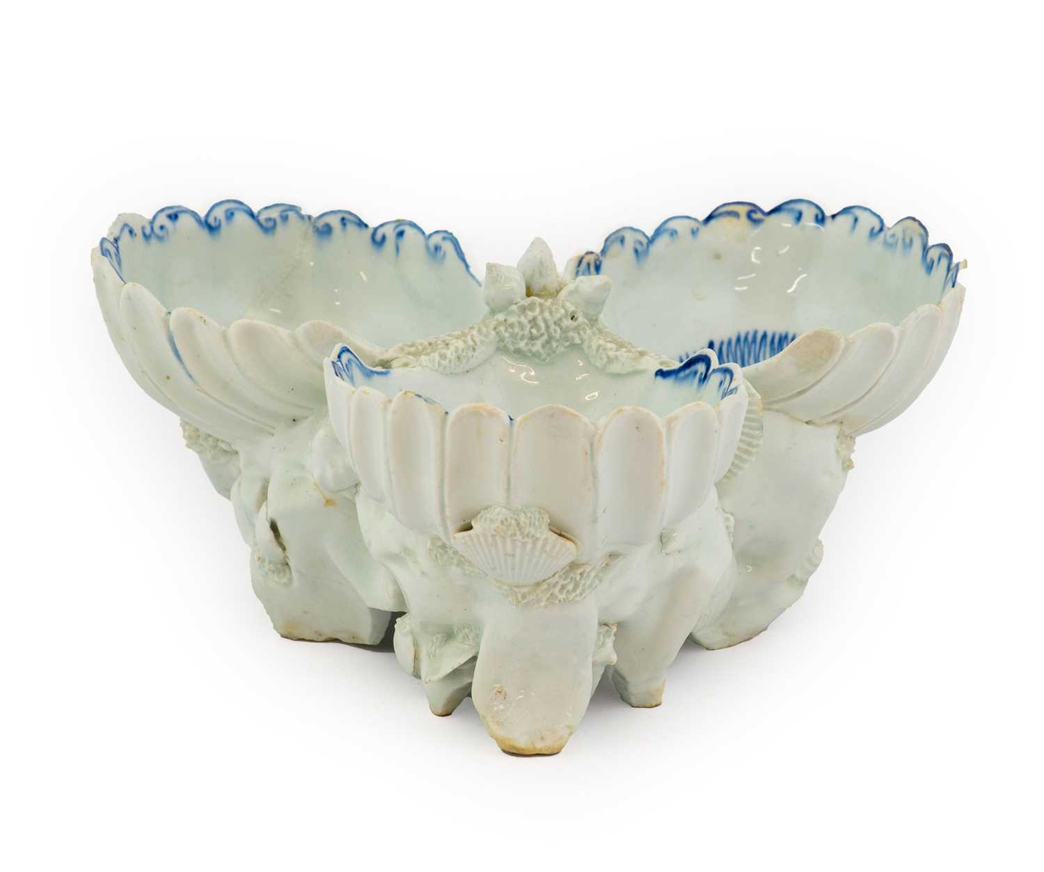 Lot 34 - A Bow Porcelain Pickle Stand, circa 1755,...