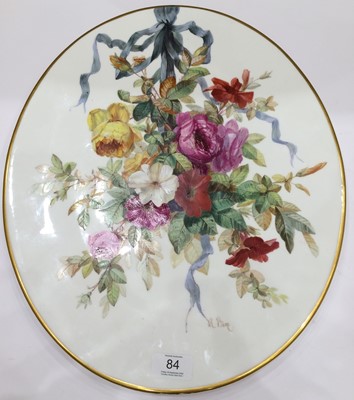Lot 84 - A Derby Crown Porcelain Company Plaque, by R...
