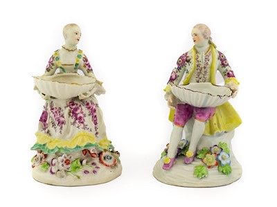 Lot 62 - A Near Pair of Derby Sweetmeat Figures, circa...